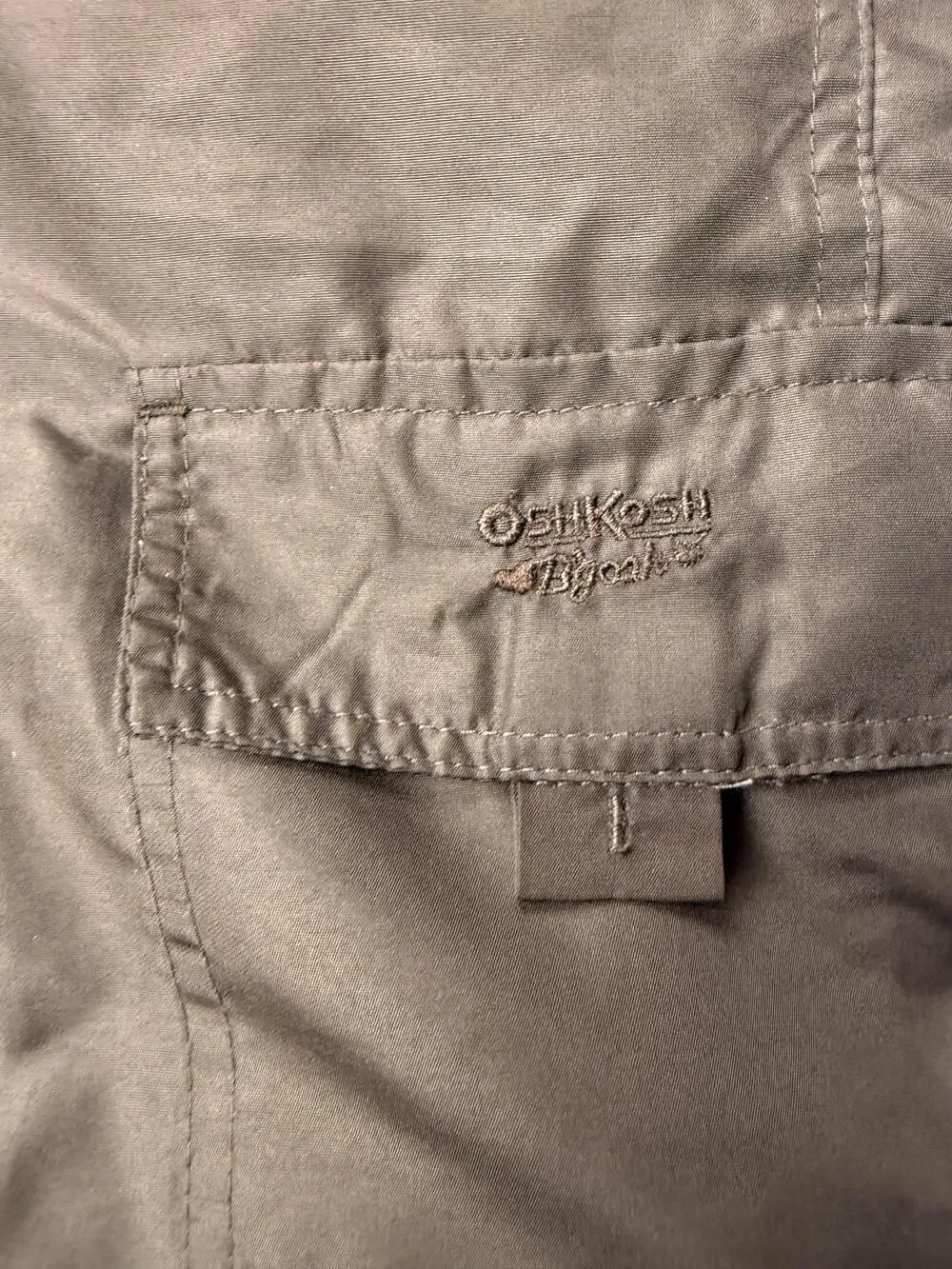 OshKosh B'gosh Snow Ski Pants Girls 8 Brown Insulated Bib Adjustable
